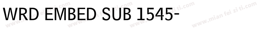 WRD EMBED SUB 1545字体转换